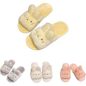 Bunny rabbit slippers for women Summer Open Toe animal Slippers Shower Sandal Bathroom Comfy House Slide Anti-slip Rabbit Slippers for Indoor and Outdoor in Saudi Arabia