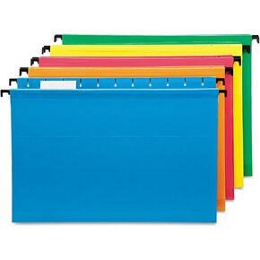 Pendaflex SureHook Reinforced Hanging Folders, Legal Size, Assorted Colors, 1/5 Cut, 20/BX (6153 1/5 Asst) in Saudi Arabia