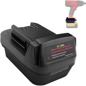 DL18ML/DW18ML Adapter for Dewalt 20V to for Milwaukee 18V Battery Adapter, Put for Dewalt 20V Batteries Run Power for M18 Battery Tools in Kuwait