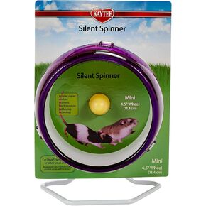 Kaytee Silent Spinner Wheel For Pet Syrian or Large Breed Hamsters, Sugar Gliders and Gerbils, Large 10 Inch (Colors May Vary) in Saudi Arabia