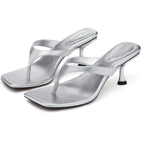 CELLENZ Women Kitten Heels Sandals: 2.5 Inch Heeled Flip Flop | 2026 Fashion Heel Sandals, Square Toe Thong Sandal for Daily Wear & Dressy Casual in Saudi Arabia