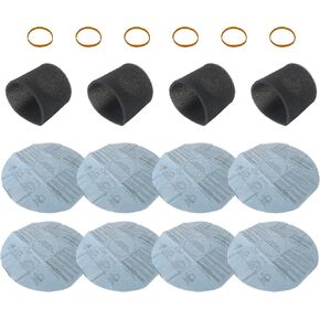 XSPANDER 8x Replacement Filters 90107/90137 and 4x Foam Sleeve 90585 & 6x Retaining Bands Fit for Shop vac 1.5 gallon: QAS60. 3 gallon vac: AL5E30RH, Replaces 9010700, 9013700, 9058500（18 Pieces) in Kuwait
