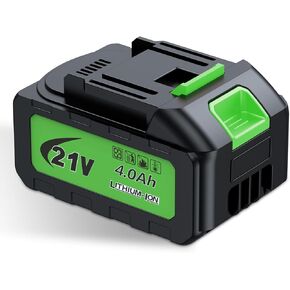 21V MAX 4.0Ah Lithium - Lon Battery, Extended Runtime, LED Charge Indicator, Compatible with Tools, Outdoor Equipment in Kuwait