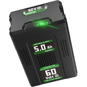 60V 5.0Ah Replacement Battery for Greenworks 60V Lithium-Ion Battery, Compatible with Greenworks 60 Volt LB608 LB605 LB604 LB603 B6025 LB602 Batteria in Kuwait