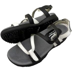 Sandbaggers SIDNEY BLACK & WHITE WOMENS GOLF SANDALS in Saudi Arabia