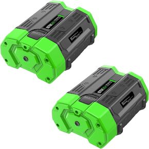 2 Pack 5.2Ah Replacement for EGO 56V Battery for BA2800T BA2800 BA4200T BA4200 BA3360T BA2240T BA1400T BA1400 BA1120 Compatible with EGO Battery 56V Lithium Ion Batteries | Compatible with EGO 56V Batteries BA1400T BA1400 BA1120 BA2240T BA2800T BA2800 BA3 in Kuwait