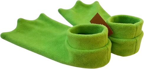Green Frogs Feet Slippers, Winter Animal Slippers. Slippers Novelties Animal Costume House Shoes for Living Room, Bedroom, Kitchen, Halloween, Birthday, Party in Kuwait