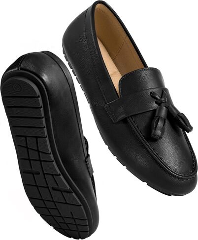 FUDYNMALC Womens Loafers Slip On: Dressy Work Comfortable Round Toe Flats 2026 Casual Walking Tassel Shoes for Office Driving in Kuwait