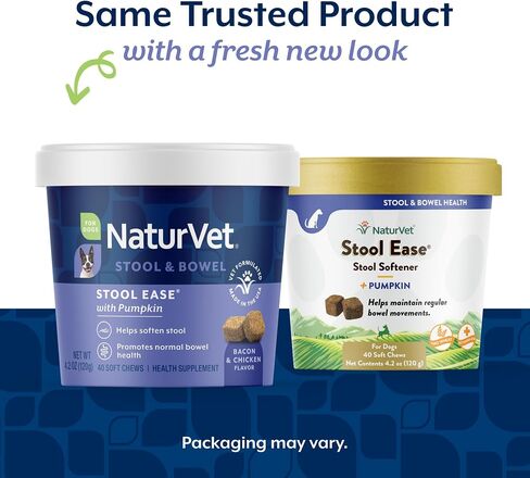 NaturVet – Stool Ease for Dogs – 40 Soft Chews – Helps Maintain Regular Bowel Movements – Enhanced with Sugar Beet Pulp, Flaxseed & Psyllium Husk – 40 Day Supply in Saudi Arabia