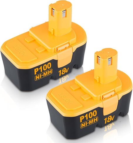 FERRYBOAT Upgraded 4800mAh P100 Replacement for 18V Ryobi Battery P100 P101 ABP1801 ABP1803 BPP1820 Compatible with 130224028 130224007 Cordless Power Tools(2 Packs) in Saudi Arabia