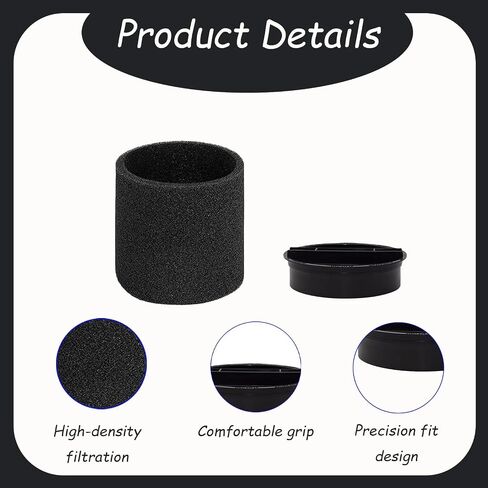 Black Replacement Filter Retainer Cover for Shop Vac 90304 Filter, Compatible with Wet and Dry Vacuum Cleaners, Model #3008000 (B) in Kuwait