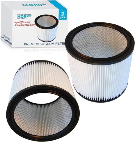 HQRP Cartridge Filter 2-Pack compatible with Shop-Vac 86EM350 86L500A 86M350 86MT600C 86ST450 87L500A Vacuum Cleaner in Kuwait