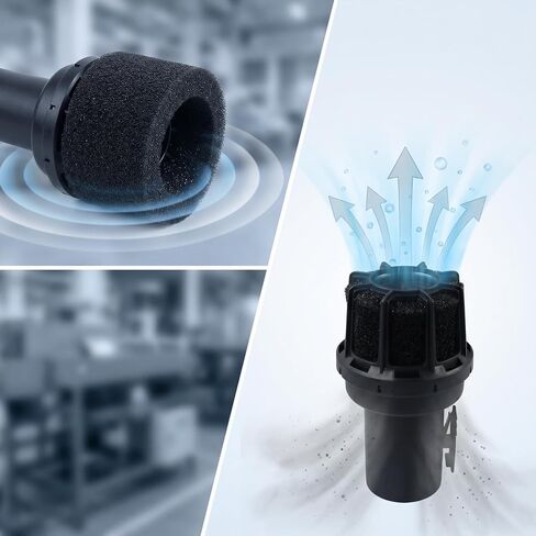 Muffler Diffuser Foam Wet/Dry Vac Attachment, Black, Model CMXZVBE38660, 6 Pack in Kuwait