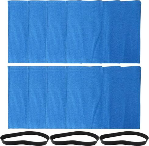 8 Pack 25-1217 Filter Replacement for Stanley Bauer 3 Gallon Shop Vac Filter 1952E-B3 - with 3 Retaining Bands in Kuwait