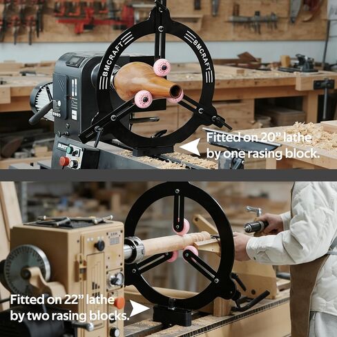 Woodturning Steady Rest MC-FS11 for 18inch,20inch and 22inch Swing Size Lathe for Spindle Woodturning, Wood lathe accessory, tools. in Kuwait