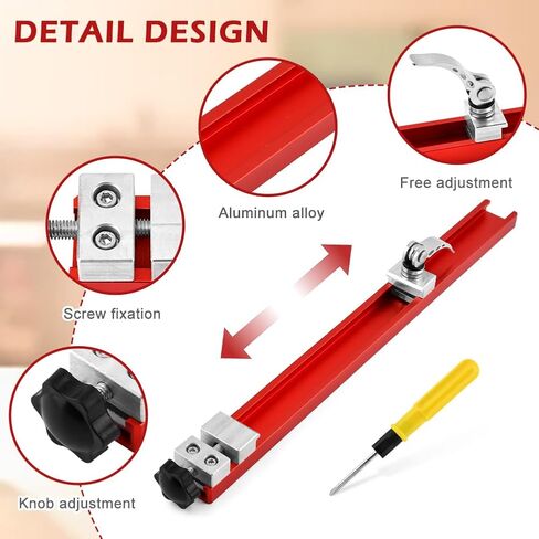 Circular Saw Guide Rail Fits 12" Saw Base, Aluminum Precision Adjustable Cutting Machine Base Guide for Woodworking, Electric Circular Guid-e Clamp for Cutting and Milling Tasks in Kuwait
