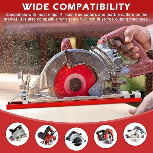 Circular Saw Guide Rail Fits 12" Saw Base, Aluminum Precision Adjustable Cutting Machine Base Guide for Woodworking, Electric Circular Guid-e Clamp for Cutting and Milling Tasks in Kuwait