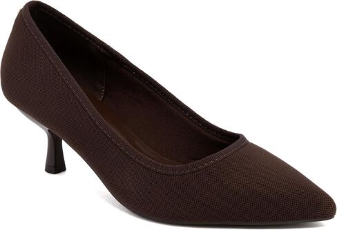 Jones New York Women's Knit Mesh Closed Toe Pumps Comfortable Slip-On Dress Heels for Office and Formal Wear 2.25 Inch Heel - Nelby in Kuwait