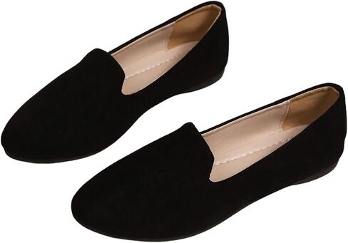 GORGLITTER Women's Ballet Flats Shoes Closed Toe Loafer Comfortable Slip on Ballerina Flats Dressy Casual Daily Shoes in Kuwait