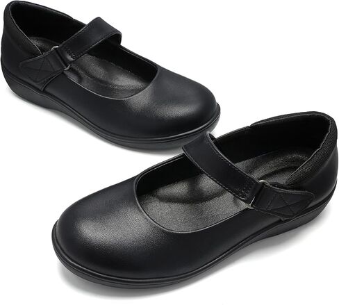 Womens Ballet Mary Jane Flats, Comfortable Business Office Dress Shoes for Women, Dressy & Work with Adjustable Strap, Arch Support Non-Slip Casual Flat Shoes in Kuwait