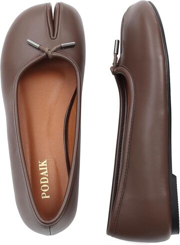 Split Toe Flats Women’s Round Toe Flat Shoes | Comfortable Slip On Dress Flats Fashion Walking Shoes for Daily Commute in Kuwait