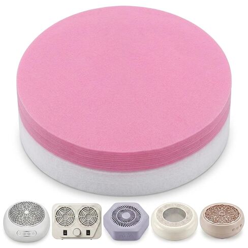 Gjinxi 400 Sheets Nail Dust Collector Paper Filter Disposable Nails Paper Replacement Nails Tech Vacuum Cleaner Supplies Accessories for Most Fan Extractor Machine Home Salon Spa Technician in Kuwait