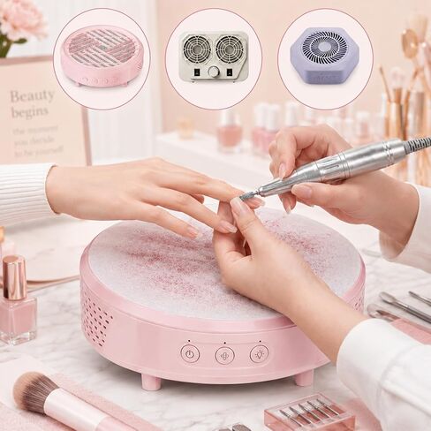 Gjinxi 400 Sheets Nail Dust Collector Paper Filter Disposable Nails Paper Replacement Nails Tech Vacuum Cleaner Supplies Accessories for Most Fan Extractor Machine Home Salon Spa Technician in Kuwait