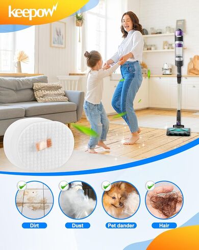 KEEPOW Vacuum Filters Compatible with Shark Cordless PowerDetect Clean IP3251, IP3251C​, IP3252, IP3124, IP3225, IA3241, Part #XPRMFIP1000, 6 Pack in Kuwait
