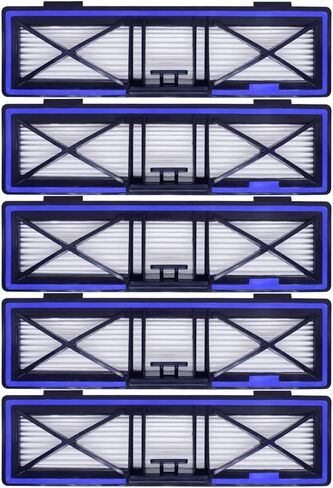 Blue H12 HEPA Filters for Neato D10 D9 D8 D7 D6 D5 D4 D3, 5-Pack | Robot Vacuum Replacement Parts Accessories in Kuwait