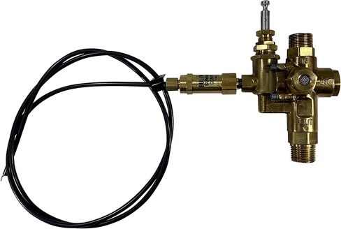5/8" Compression Top Inlet X 1/2" MNPT Outlet, Combo Pilot Unloader Check Valve with Throttle Control Cable for 6.5HP Max Gas air Compressors (140-175 PSI, 60" Throttle Control Cable & Unloader Valve) in Kuwait