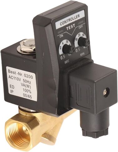 Air Compressor Auto Drain Valve, Auto Draining Valves for Air Compressor Condensate Management G1/2 DN15 Automatic Electronic Timed Water Drains Valves Separated Valve Type in Kuwait