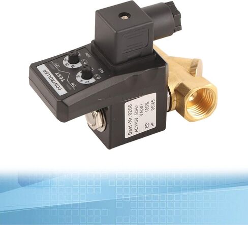 Air Compressor Auto Drain Valve, Auto Draining Valves for Air Compressor Condensate Management G1/2 DN15 Automatic Electronic Timed Water Drains Valves Separated Valve Type in Kuwait
