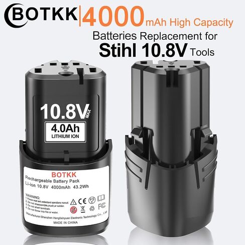 Upgraded 4000mAh 10.8V Replacement Battery for Stihl Grass Shears | Compatible with HSA26 AS2 GTA26 SEA20, Fit Model 45154006500 & All Stihl 10.8V Cordless Power Tools（2 Packs） in Kuwait
