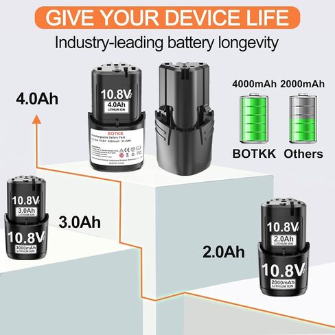 Upgraded 4000mAh 10.8V Replacement Battery for Stihl Grass Shears | Compatible with HSA26 AS2 GTA26 SEA20, Fit Model 45154006500 & All Stihl 10.8V Cordless Power Tools（2 Packs） in Kuwait