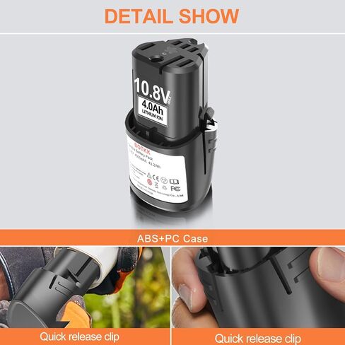Upgraded 4000mAh 10.8V Replacement Battery for Stihl Grass Shears | Compatible with HSA26 AS2 GTA26 SEA20, Fit Model 45154006500 & All Stihl 10.8V Cordless Power Tools（2 Packs） in Kuwait