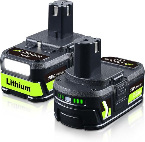 Masione 2Pack 7.0Ah High Capacity Replacement for Ryobi 18v Battery RBL 1810 with LED Indicator,Compatible with Ryobi Lithium Battery P102 P103 P104 P105 P107 P108 P109 RBL1810 in Kuwait
