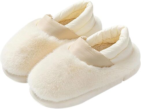 EYPKPL Comfortable Cotton Slippers Lightweight Cotton Shoes Non-slip Sole Memory Foam Slippers Winter house slippers for woman in Kuwait