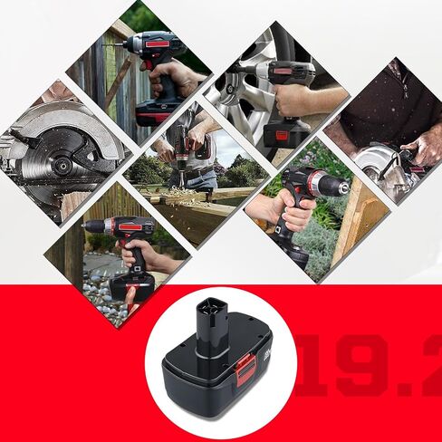 4800mAh C-3 19.2V Ni-MH Battery Replacement for Craftsman 19.2V DieHard C-3 Cordless Tools – Compatible with Craftsman Models 315.115410, 315.11485, 130279005, 1323903, 120235021, 11375 in Kuwait