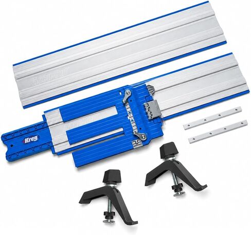 Kreg Accu-Cut Circular Saw Track with Track Clamps – Straight, Cross, Rip & Angled Cuts – Extra Grip on Slick Surfaces – Woodworking Guide for Plywood and Sheet Goods. COMPONENTS SHIP SEPARATELY in Kuwait