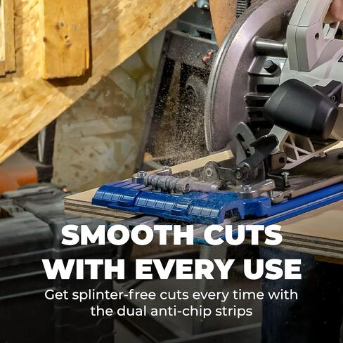 Kreg Accu-Cut Circular Saw Track with Track Clamps – Straight, Cross, Rip & Angled Cuts – Extra Grip on Slick Surfaces – Woodworking Guide for Plywood and Sheet Goods. COMPONENTS SHIP SEPARATELY in Kuwait