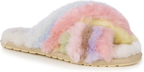 EMU Australia Mayberry Rainbow Womens Slippers Sheepskin Slipper Size 10 in Kuwait