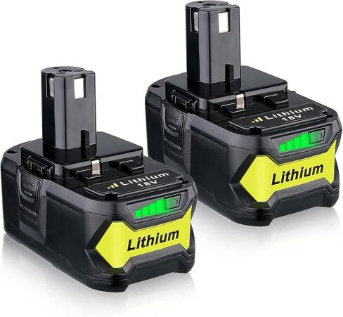 Masione 2P 7.0Ah P108 18V Battery High Capacity Replacement for Ryobi 18V Battery P102 P103 P104 P105 P107 P109 P122 RBL1810 Compatible with Ryobi Cordless Tool Batteries with Indicator in Kuwait