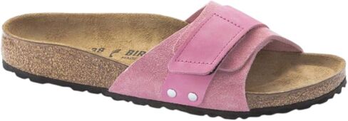 Birkenstock Unisex Adult Suede Leather Oita One Strap Sandal in Candy Pink in Kuwait