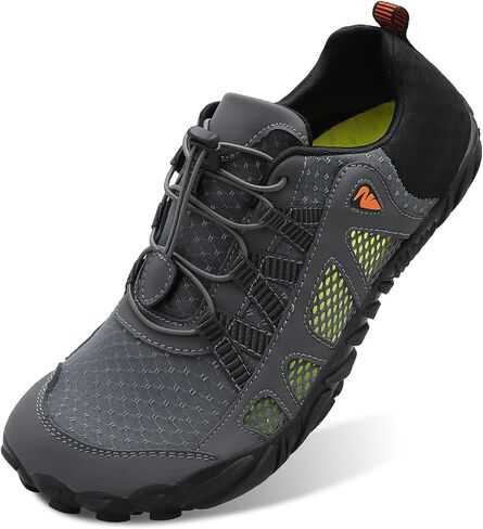 L-RUN Water Hiking Shoes Men Womens Swim Shoes for Surf Barefoot Aqua Socks Reef Shoes Grey M US (Women 13, Men 12)=EU45 in Kuwait