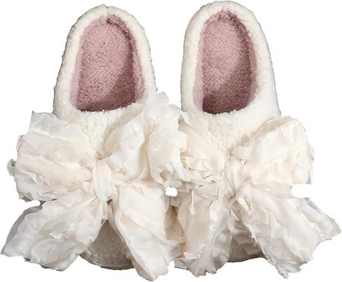 Womens Mens Plush Memory Foam Fluzzy Slippers Soft Outdoor Indoor House Shoes in Kuwait