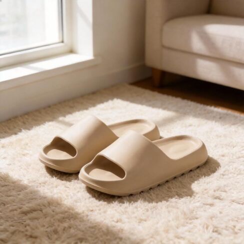 EVA Women's Slippers Comfortable Non-Slip Indoor Home Slippers Solid Color Minimalist Casual in Kuwait