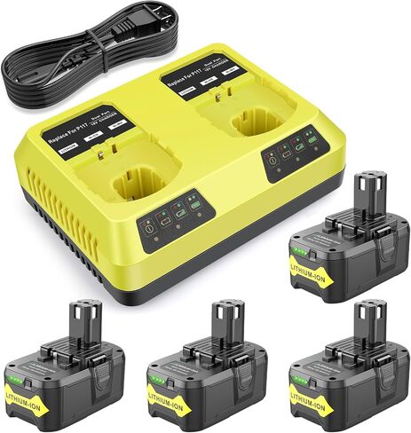 TREE.NB 18Volt 8.0Ah Replacement for Ryobi 18V Lithium Battery Ultra-High Capacity Compatible with Ryobi ONE+ 18V Battery P102 P103 P104 P105 P106 P107 P108 (2Pack) in Saudi Arabia