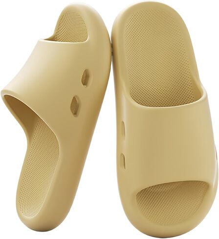 House Slippers for Women Men Pillow Slides Non Slip Quick Dry Soft Lightweight EVA Bathroom Shower Bedroom Spa Dorm Indoor Outdoor Cloud Cushion Summer Hotel Travel Pool Home Comfortable Essential in Kuwait