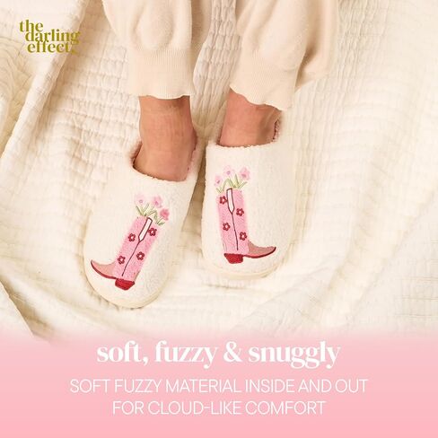 Fuzzy Cowgirl Slippers in Kuwait