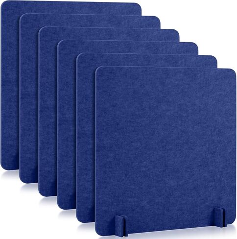 كيستون 6 حزمة مكتب مقسم مكتب صوتي 24 × 24 بوصة الوقوف بذاته مكتب الخصوصية لوحة الضوضاء والانحرافات البصرية تقليل مقسم مكتب لمكتب منطقة استقبال الطلاب (رمادي داكن) in Kuwait
